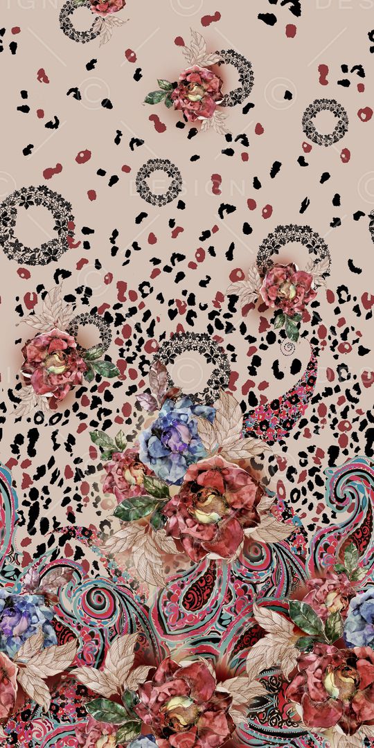 佩斯利印花华亿平台图片