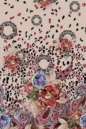 佩斯利印花华亿平台图片