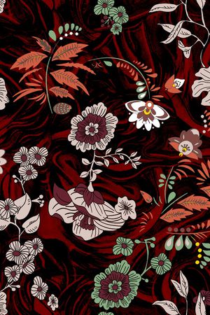 抽象花卉印花华亿平台图片