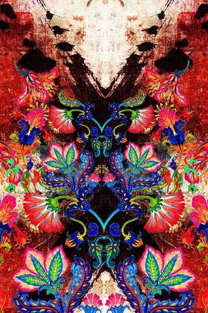 复古印花华亿平台图片