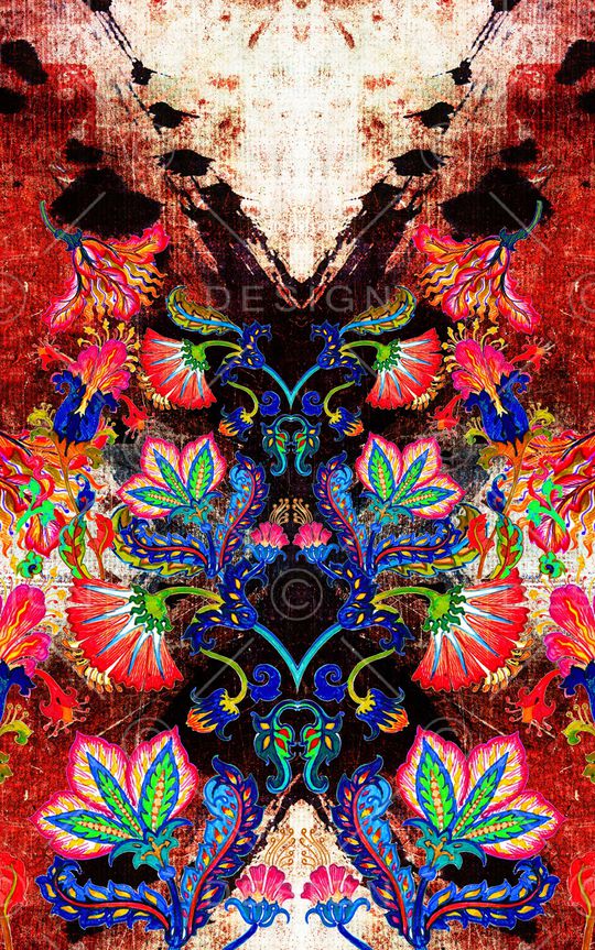 复古印花华亿平台图片