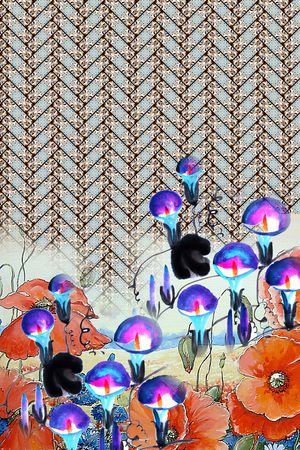 复古印花华亿平台图片