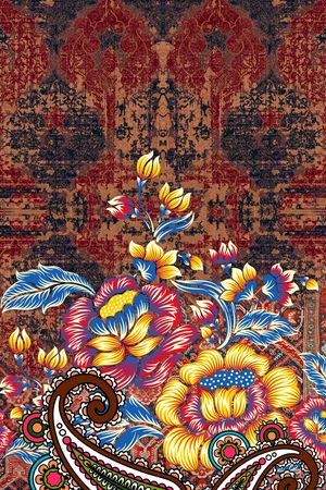 复古印花华亿平台图片