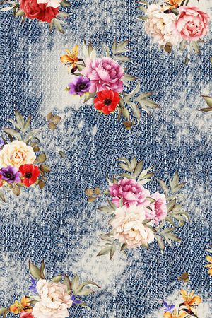 牛仔印花华亿平台图片