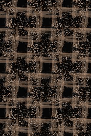 格子混搭印花华亿平台图片