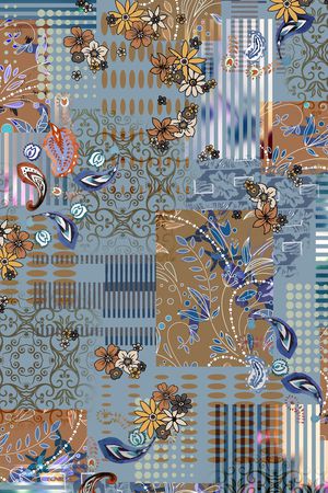 复古印花华亿平台图片