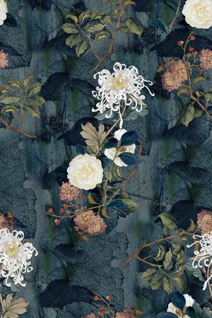 抽象花卉印花华亿平台图片