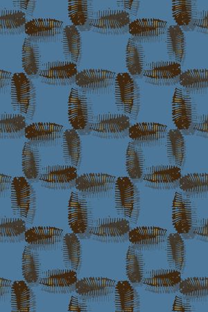 格子图案印花华亿平台图片