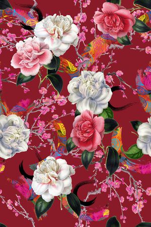 旗袍印花华亿平台图片