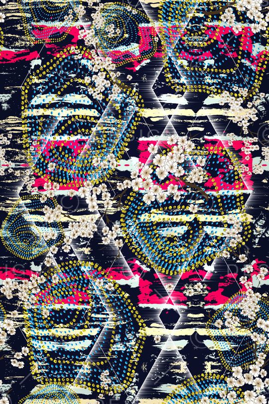 几何印花华亿平台图片