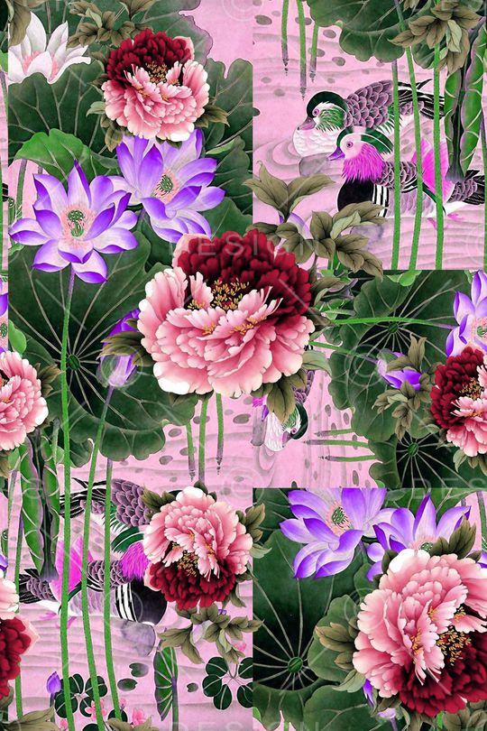 中国风印花华亿平台图片