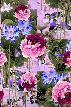 中国风印花华亿平台图片