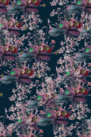 花卉印花华亿平台图片