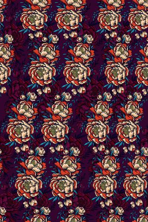 复古印花华亿平台图片