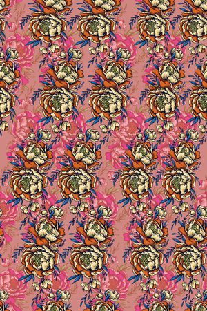 复古印花华亿平台图片