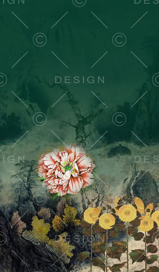 定位花印花华亿平台图片