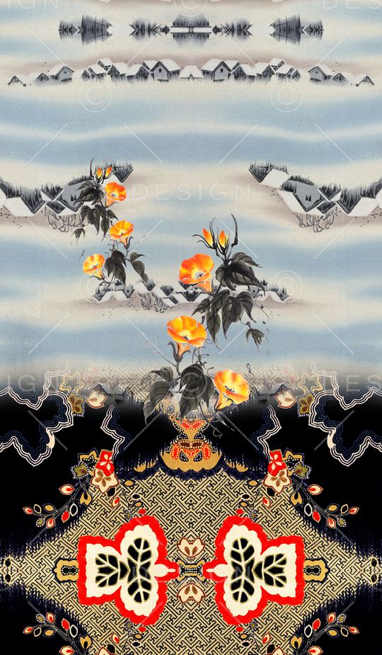 定位花印花华亿平台图片