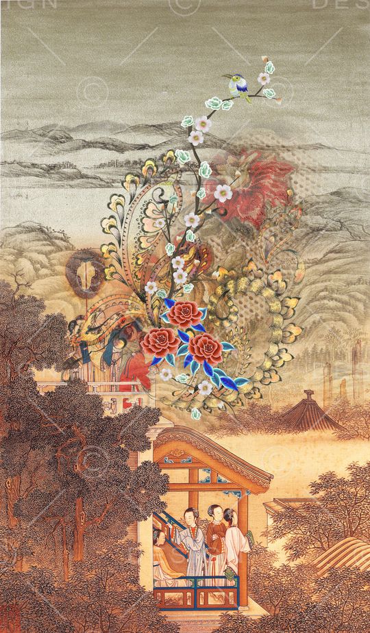 定位花印花华亿平台图片