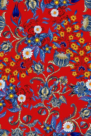 古典花纹印花华亿平台图片