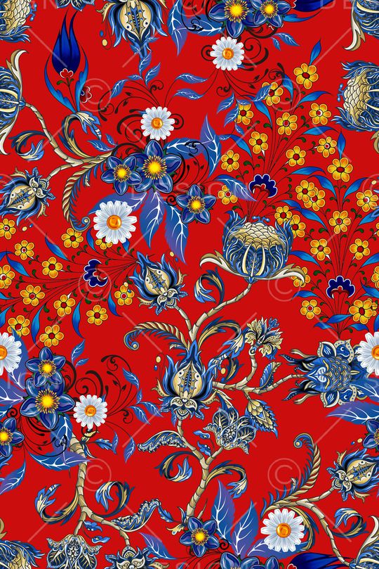 古典花纹印花华亿平台图片