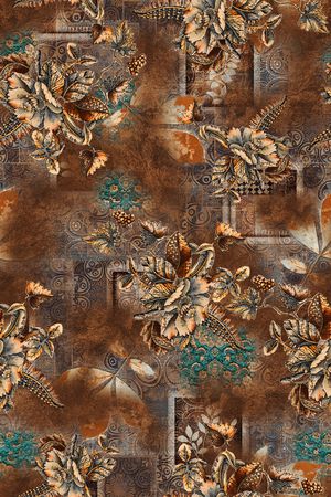 复古印花华亿平台图片