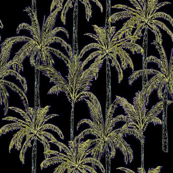 线条画印花华亿平台图片