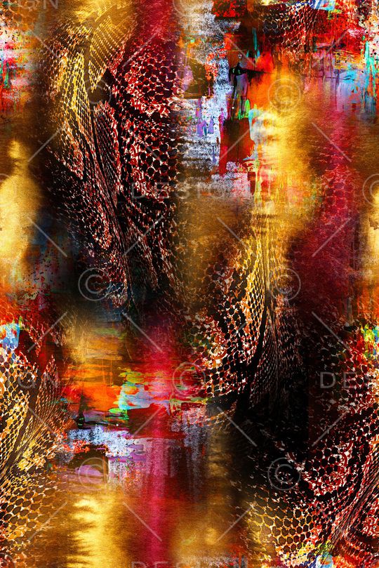 抽象印花华亿平台图片