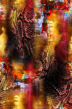 抽象印花华亿平台图片