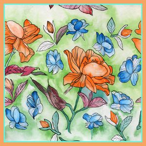 方巾印花华亿平台图片