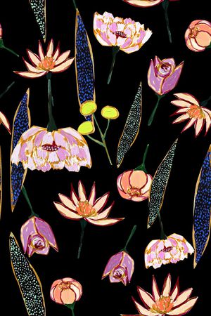 复古印花华亿平台图片