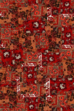 复古印花华亿平台图片