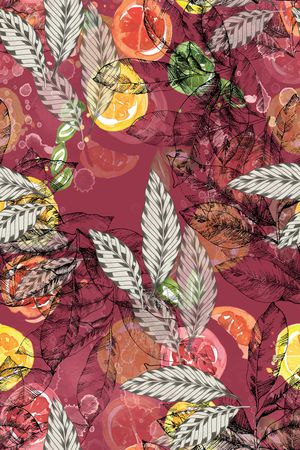 花卉印花华亿平台图片