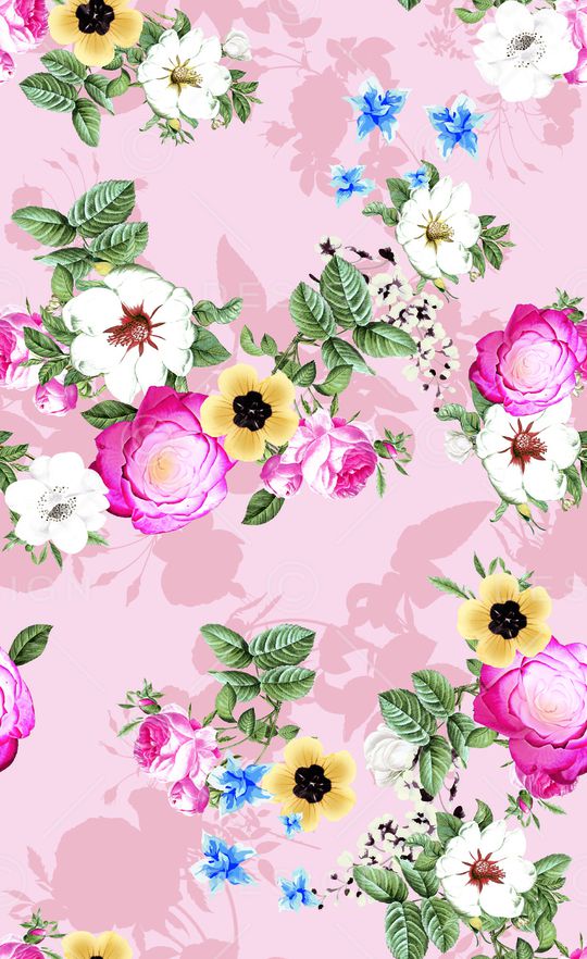 玫瑰花印花华亿平台图片