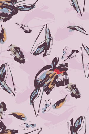 花卉印花华亿平台图片