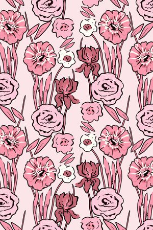 玫瑰花印花华亿平台图片