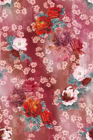 旗袍印花华亿平台图片