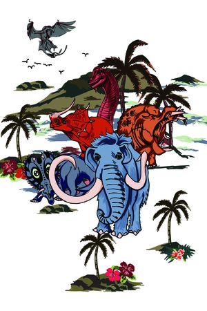 动物印花华亿平台图片