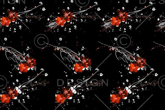 玫瑰花印花华亿平台图片