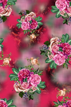 连衣裙印花华亿平台图片