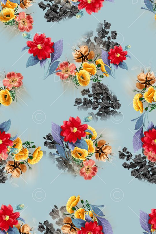 连衣裙印花华亿平台图片