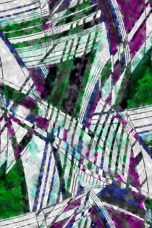 几何印花华亿平台图片