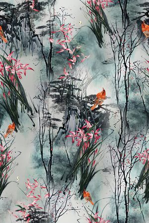 香云纱印花华亿平台图片