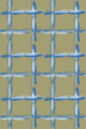 手绘线条笔触印花华亿平台图片