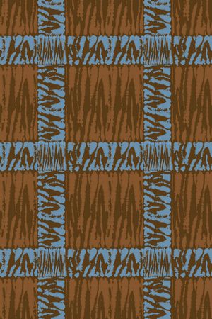 格子混搭印花华亿平台图片