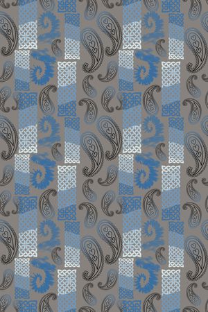 条纹混搭印花华亿平台图片