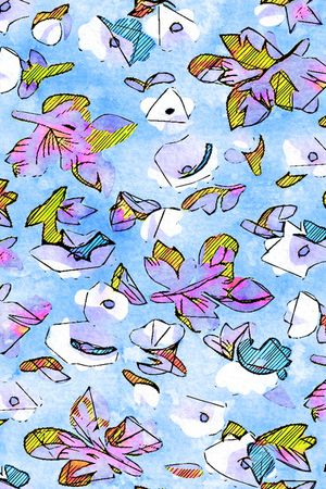 水彩印花华亿平台图片