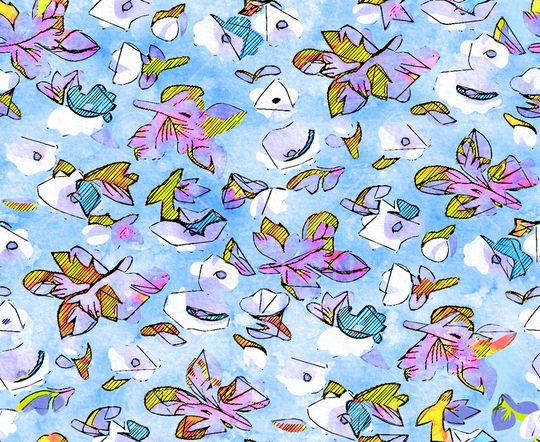 水彩印花华亿平台图片