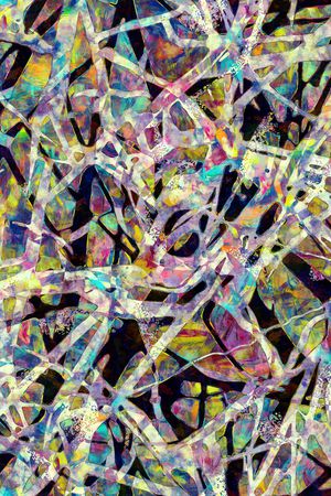 抽象印花华亿平台图片