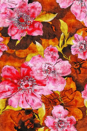 水彩印花华亿平台图片