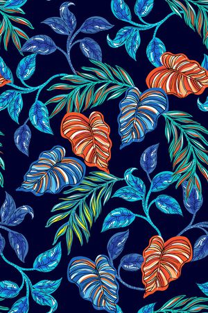 绿植树叶印花华亿平台图片